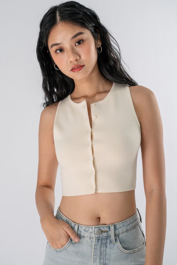 Bonjour Top in Butter Cream