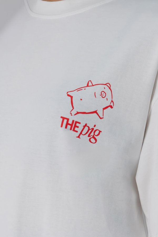 The Pig Tee in White