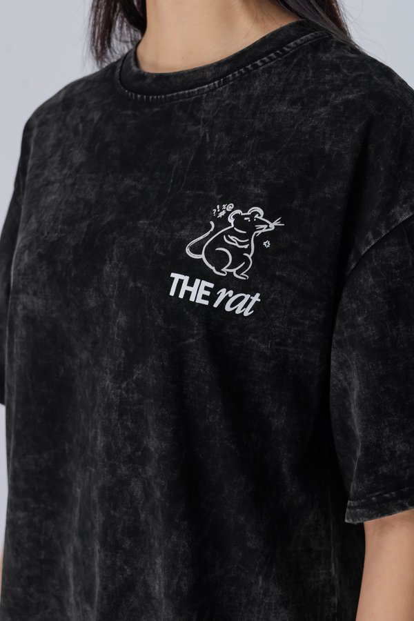 The Rat Tee in Black