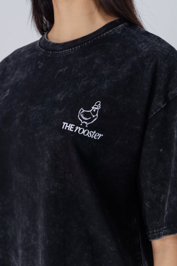 The Rooster Tee in Black