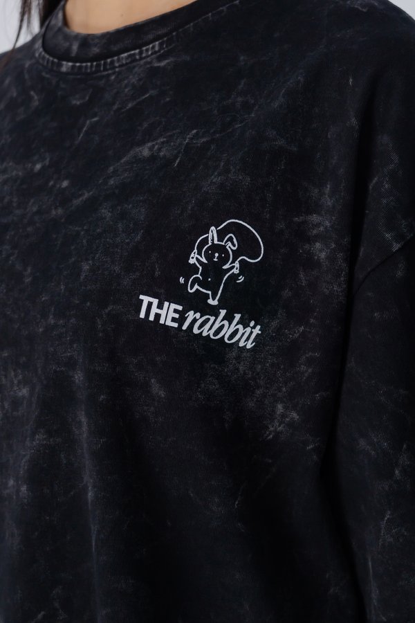 The Rabbit Tee in Black