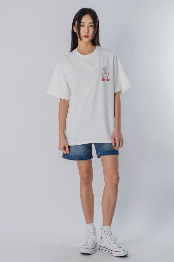 The Ox Tee in White