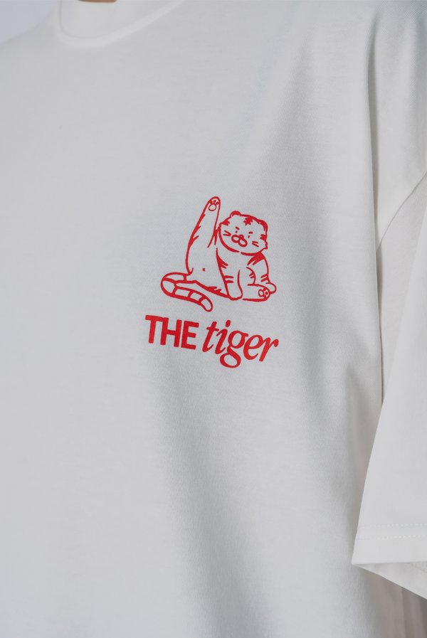 The Tiger Tee in White