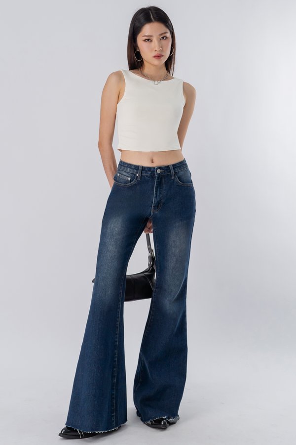 Bell Bottom Flare Jeans in Medium Wash