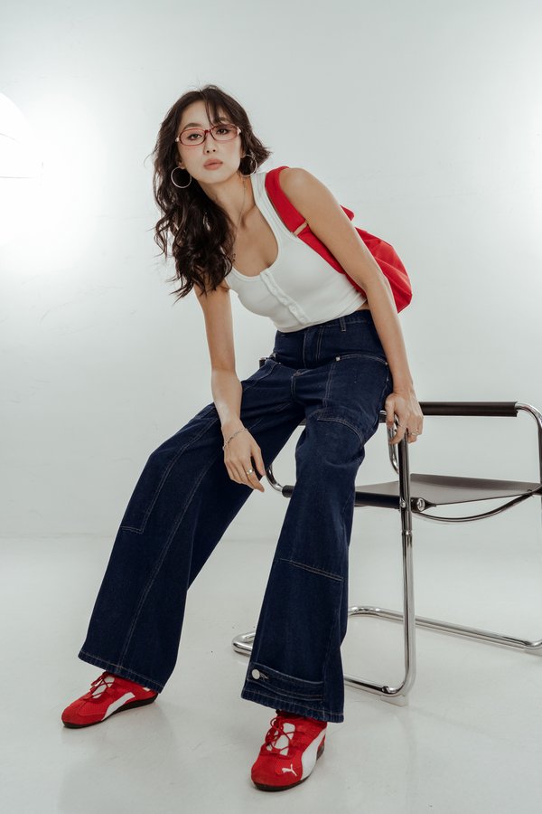 Endless Cargo Jeans in Indigo
