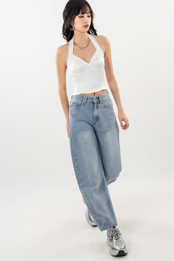 Barrel Jeans in Light Wash