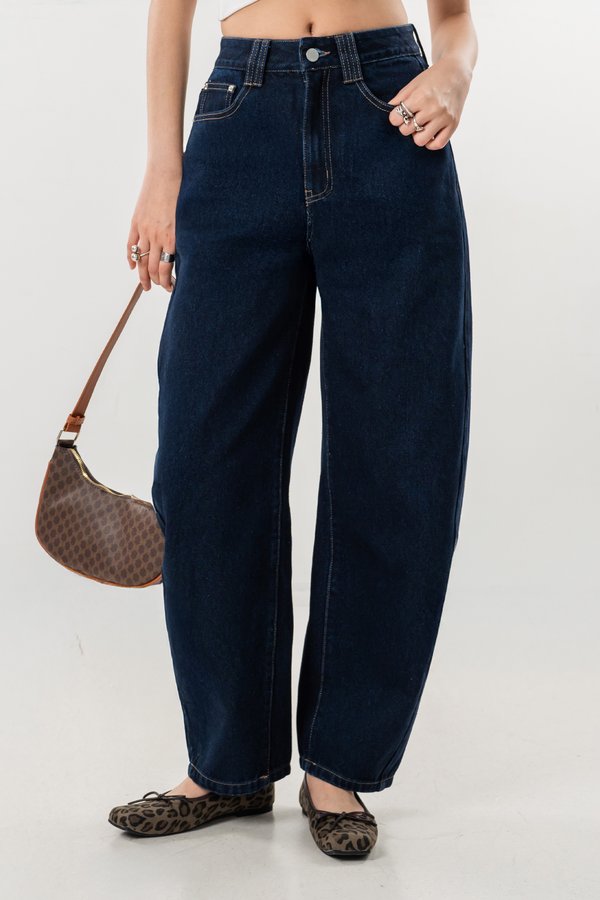 Barrel Jeans in Indigo