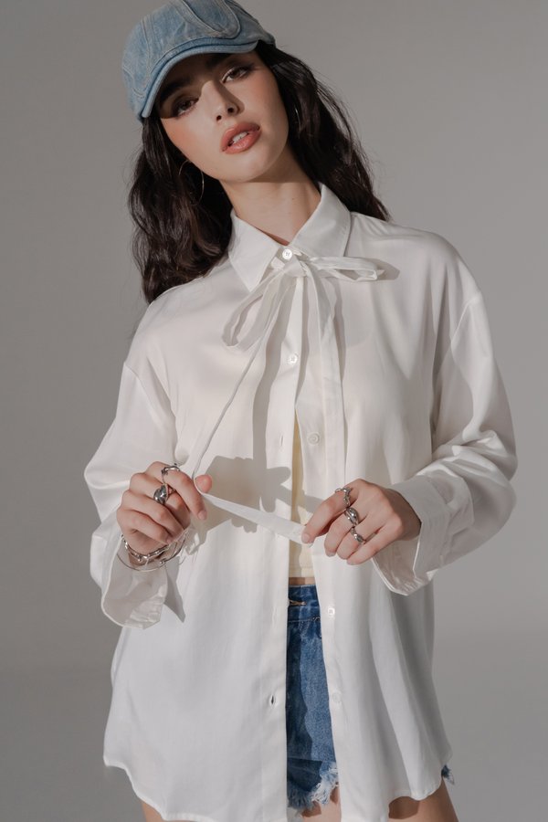 Rein Multiway Button Shirt in White