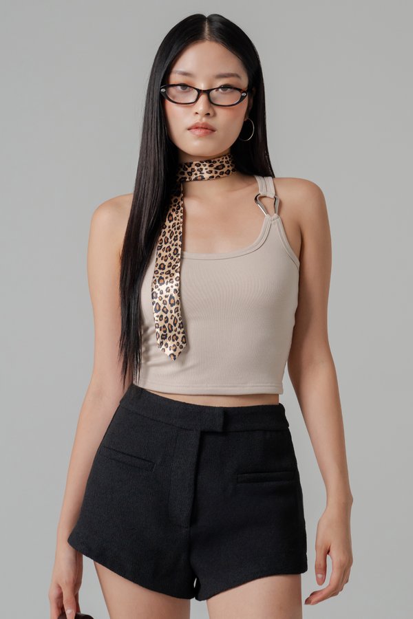 Enclave Tweed Tailored Shorts in Black Enclave Tweed Tailored Shorts in Black