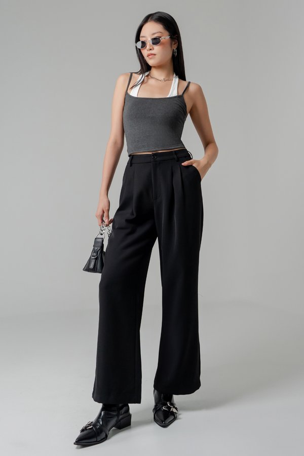 Progress Tailored Pants in Black Progress Tailored Pants in Black