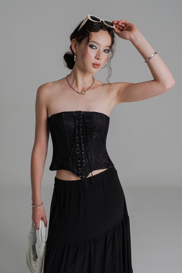 Reserve Lace Corset Top in Black Reserve Lace Corset Top in Black