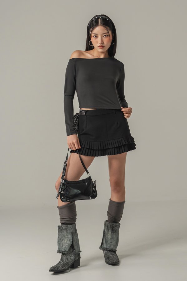 Shrug Off Relax Top in Dark Grey