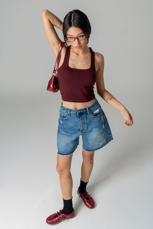 Interwind Basic Tank Top in Blood Red