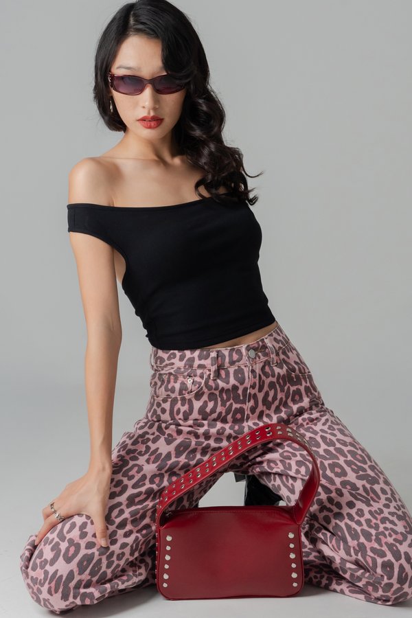 Commence Open Back Top in Black