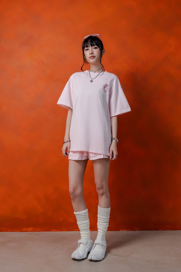 Sassy Snake Tee in Strawberry Pink