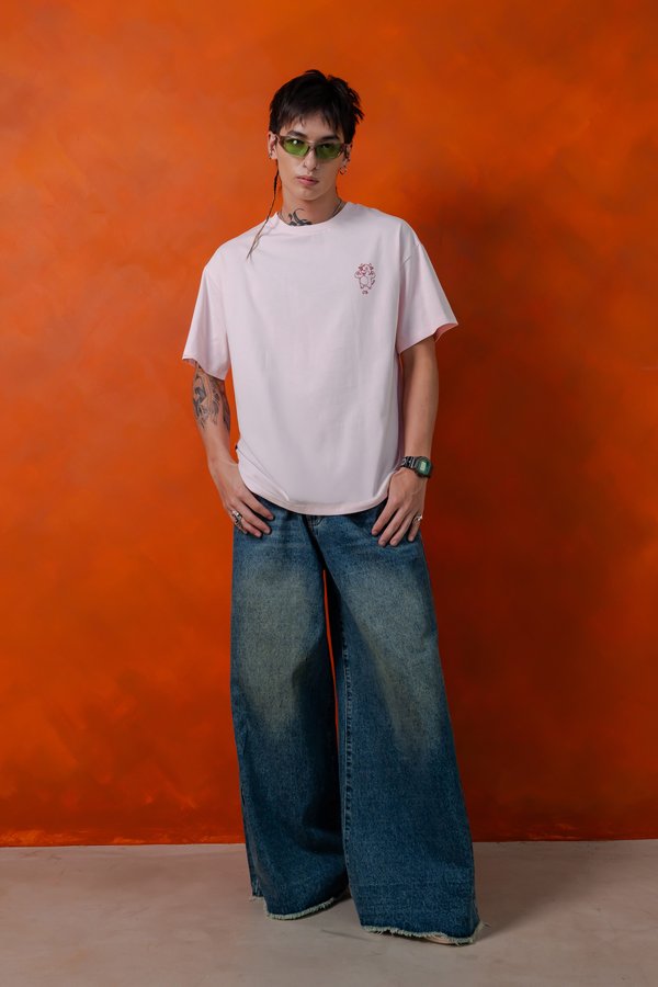 Buff Ox Tee in Strawberry Pink