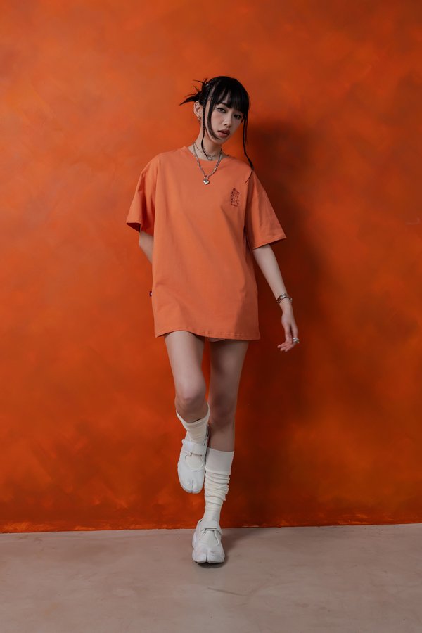 Chill Monkey Tee in Tangerine