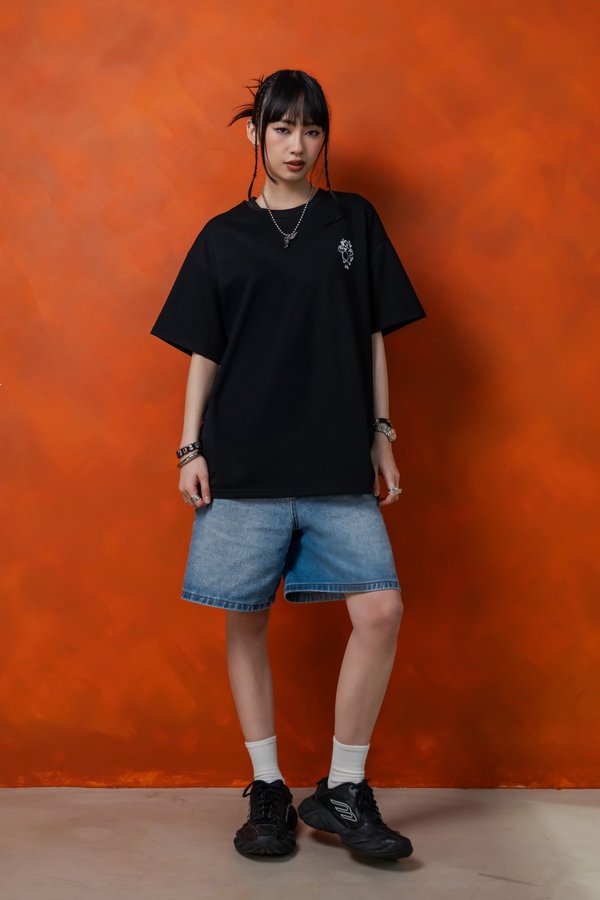 Buff Ox Tee in Black