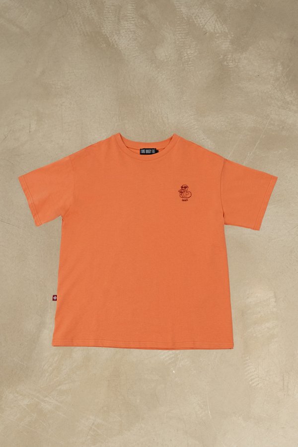 Sassy Snake Tee in Tangerine