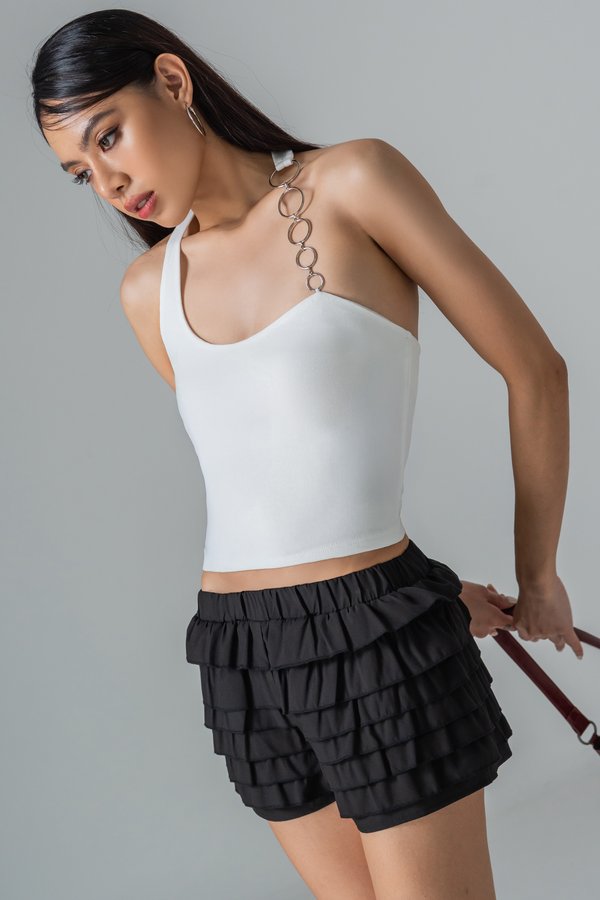 Ring Bearer Halter Top in White