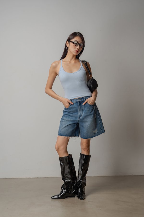 X Crossback Basic Top In Sky Blue