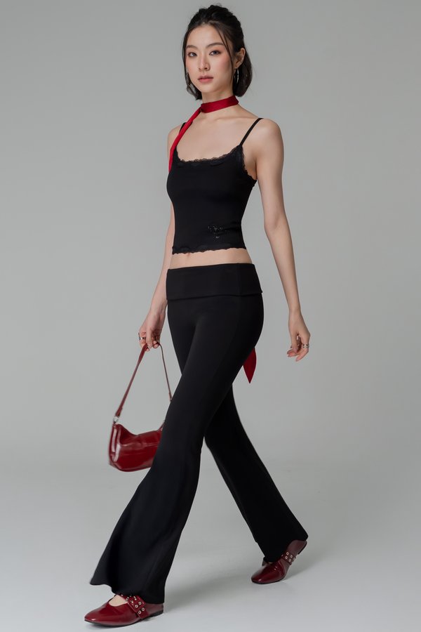 Ritual Lace Padded Top In Black