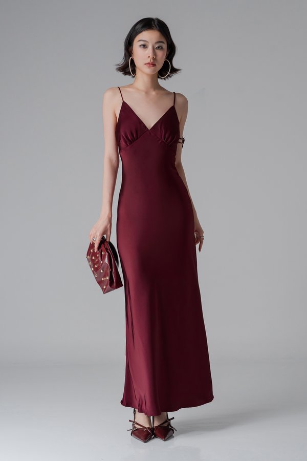Prelude Dress In Sangria Red V.2