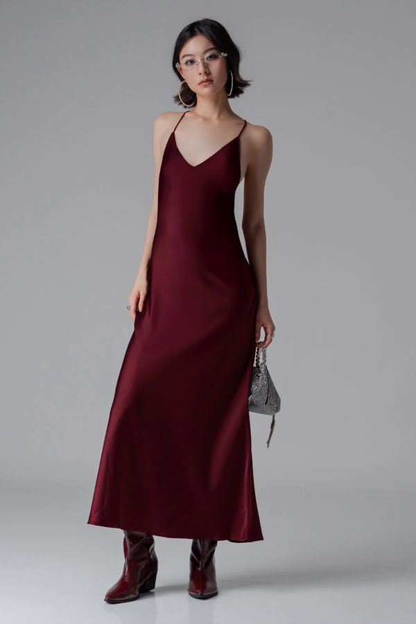 First Look Dress In Sangria Red V.2