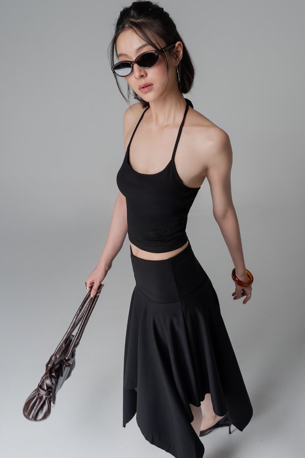 Form Halter Padded Top In Black