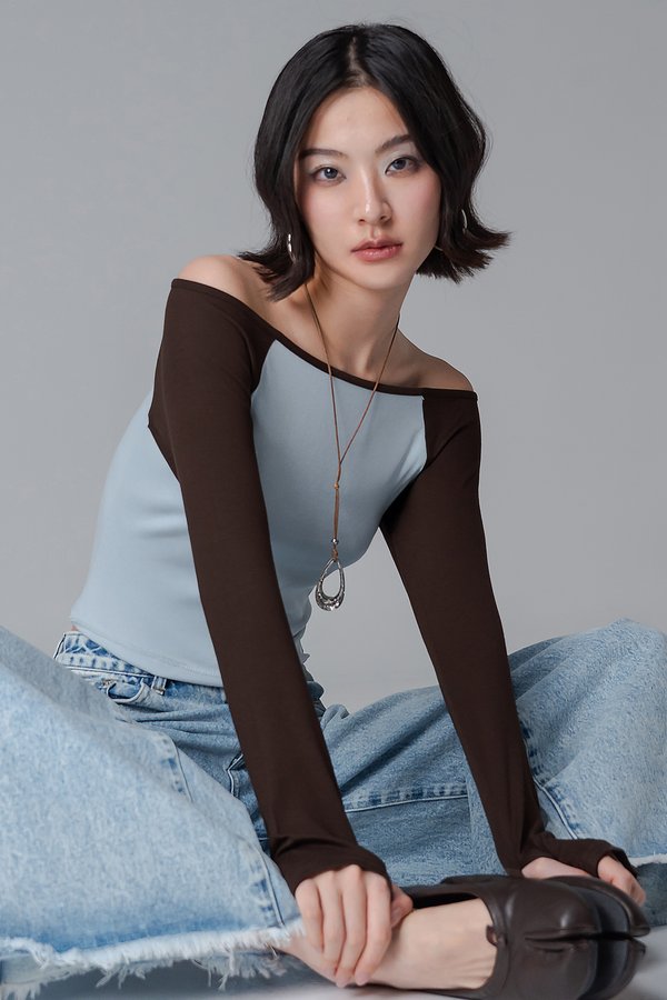Boy Club Top In Soft Blue