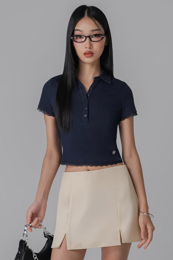 Bookworm Top In Navy