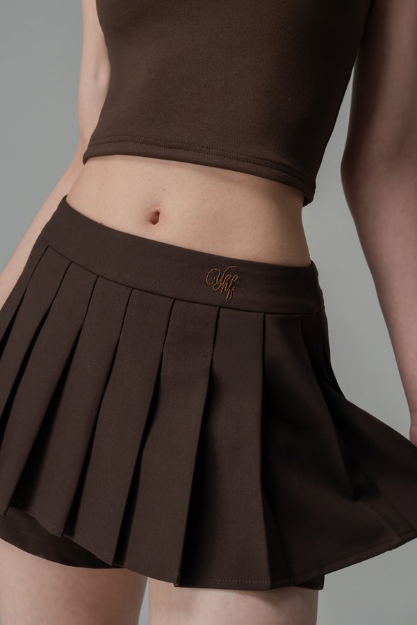 Nerdy Skorts In Espresso Brown