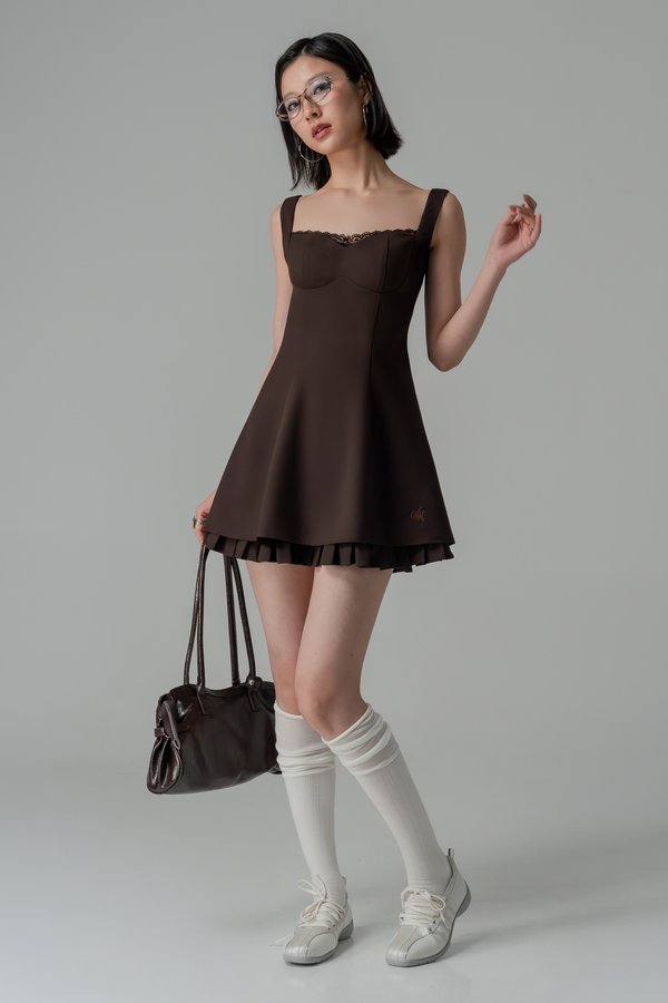 Principle Dress In Espresso Brown