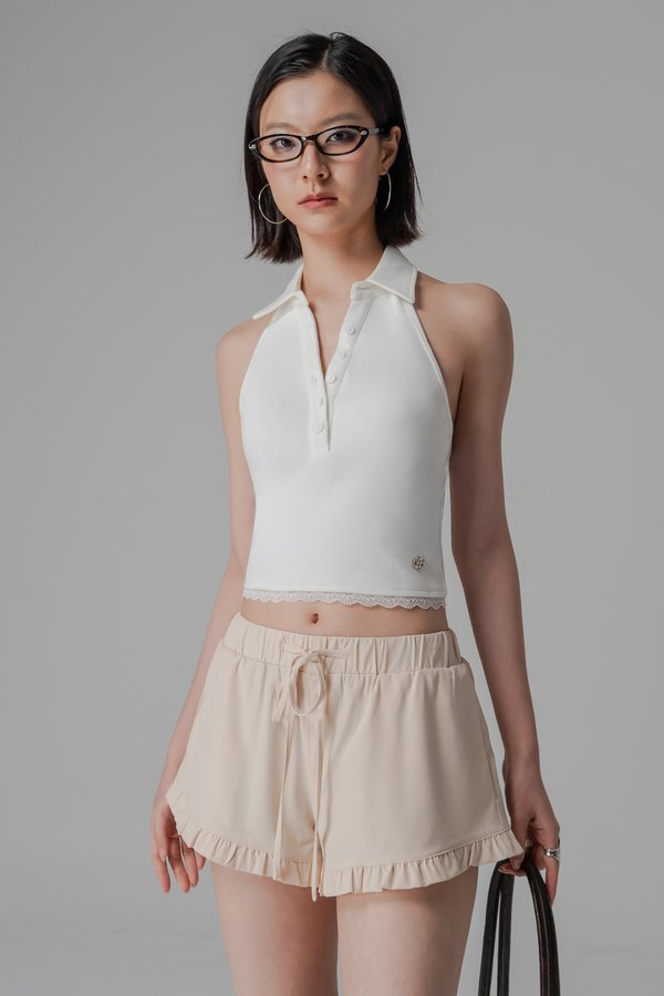Peony Shorts in Beige