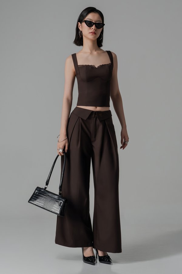 By The Book Pants In Espresso Brown