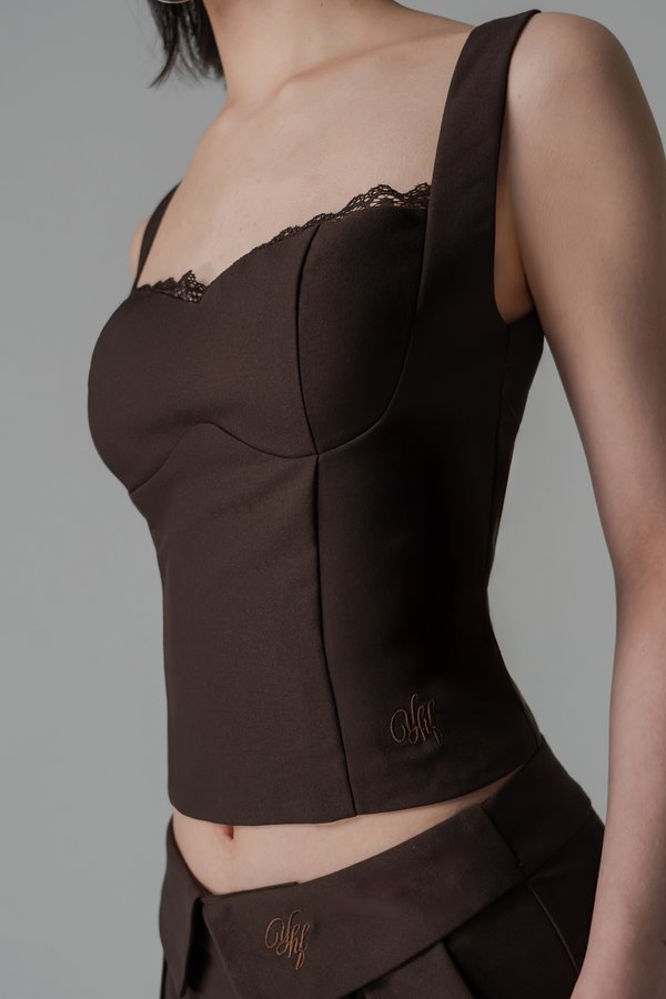 Misconduct Top In Espresso Brown