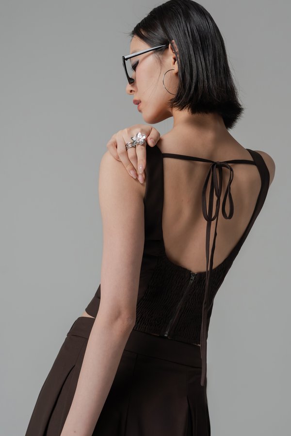 Misconduct Top In Espresso Brown