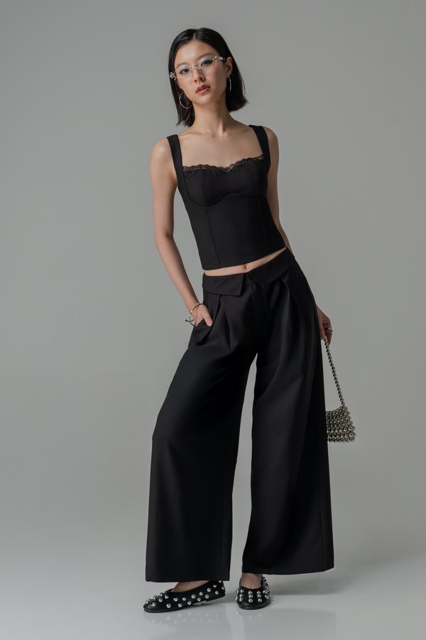 By The Book Pants In Black