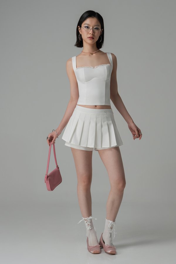 Nerdy Skorts In White