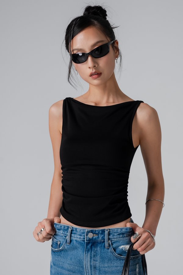 Harbour Top In Black
