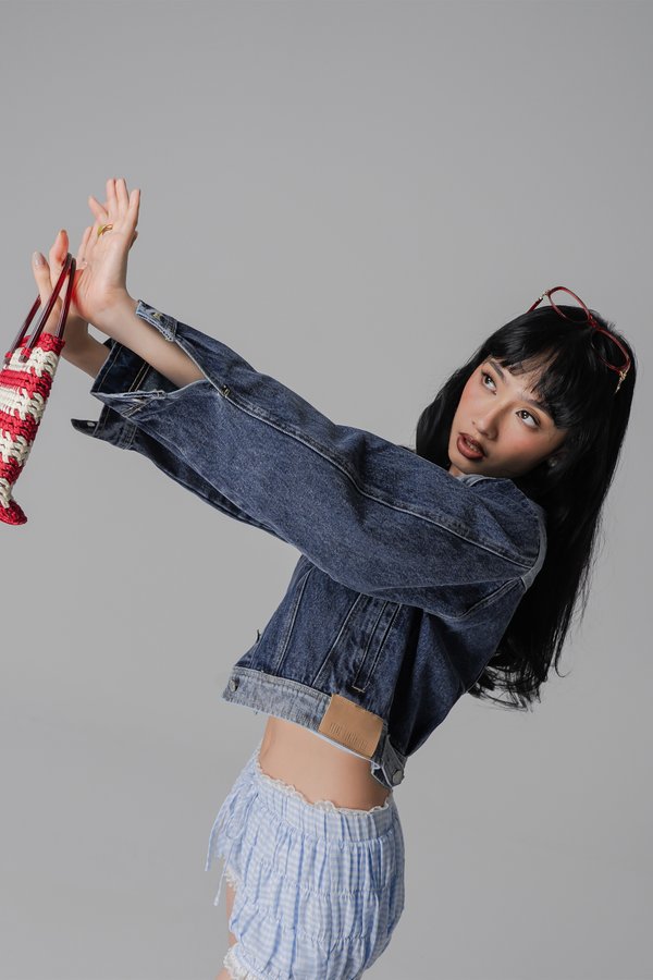 Single Origin Denim Jacket In Blue Washed
