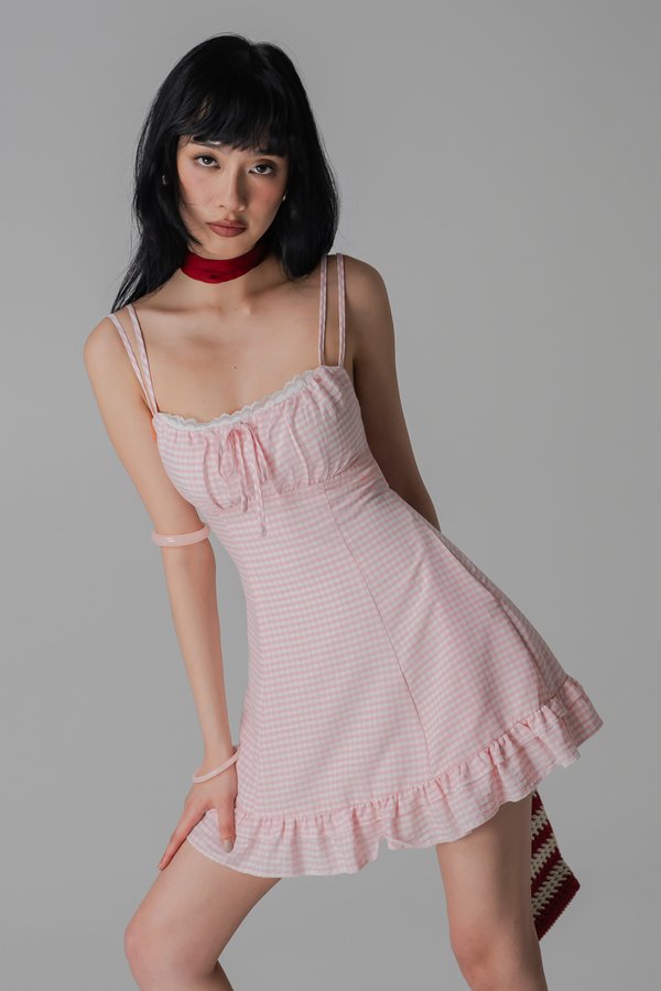 Honeybee Dress In Strawberry Pink