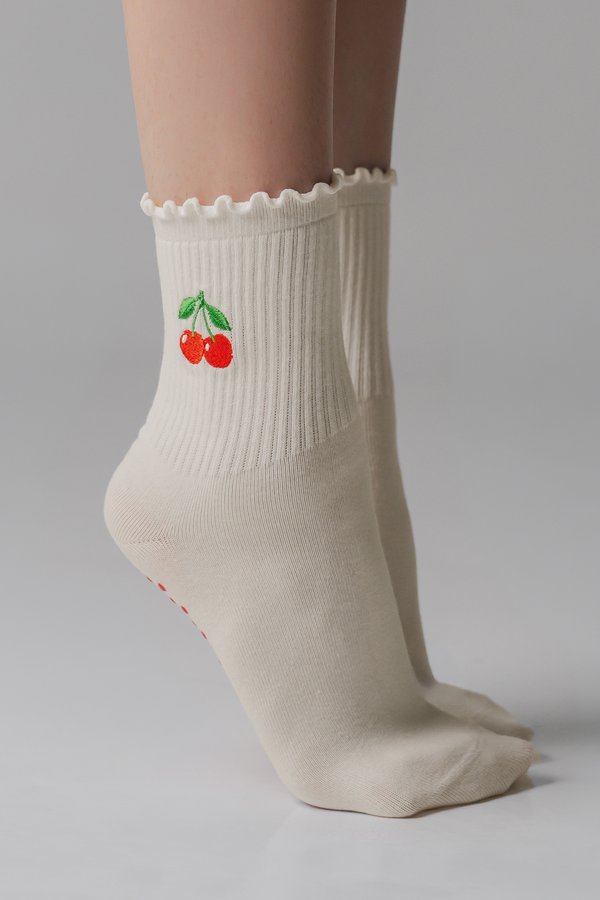 Fruit Medley Socks In White