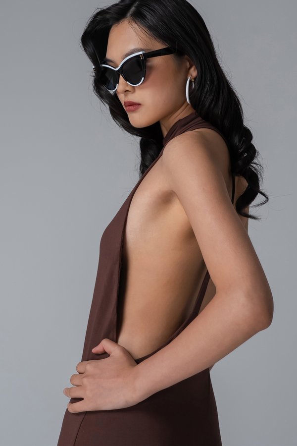 Fructus Maxi Dress In Brown