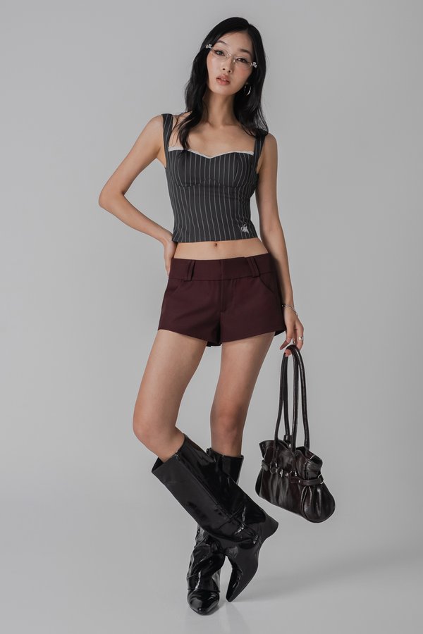 Glide Shorts In Burgundy