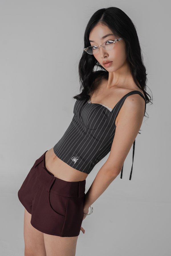 Glide Shorts In Burgundy