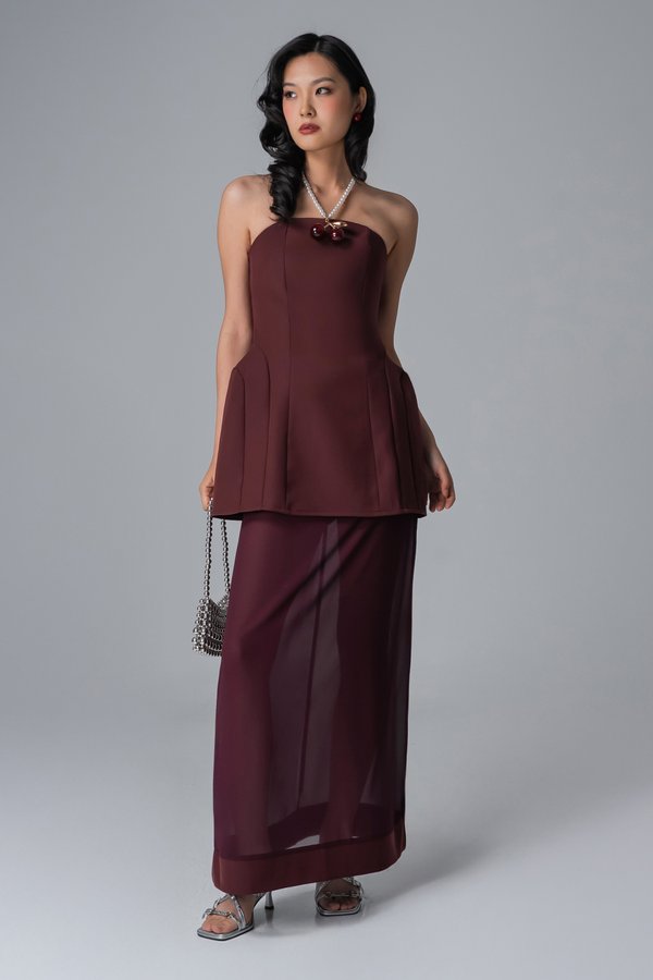 Bergamot Skirt In Maroon