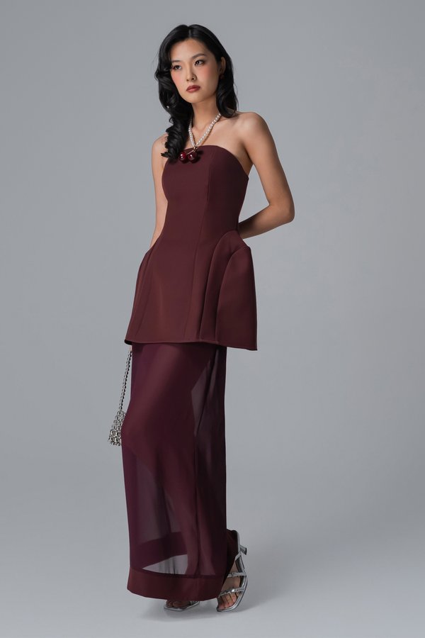 Bergamot Skirt In Maroon