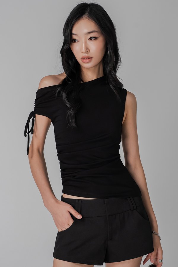 Cascade Top In Black