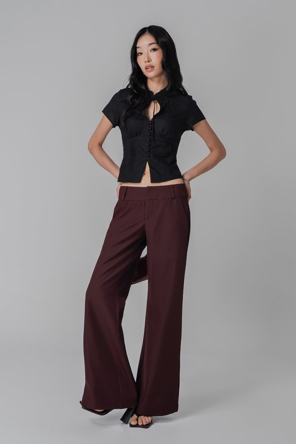 Poise Pants In Burgundy